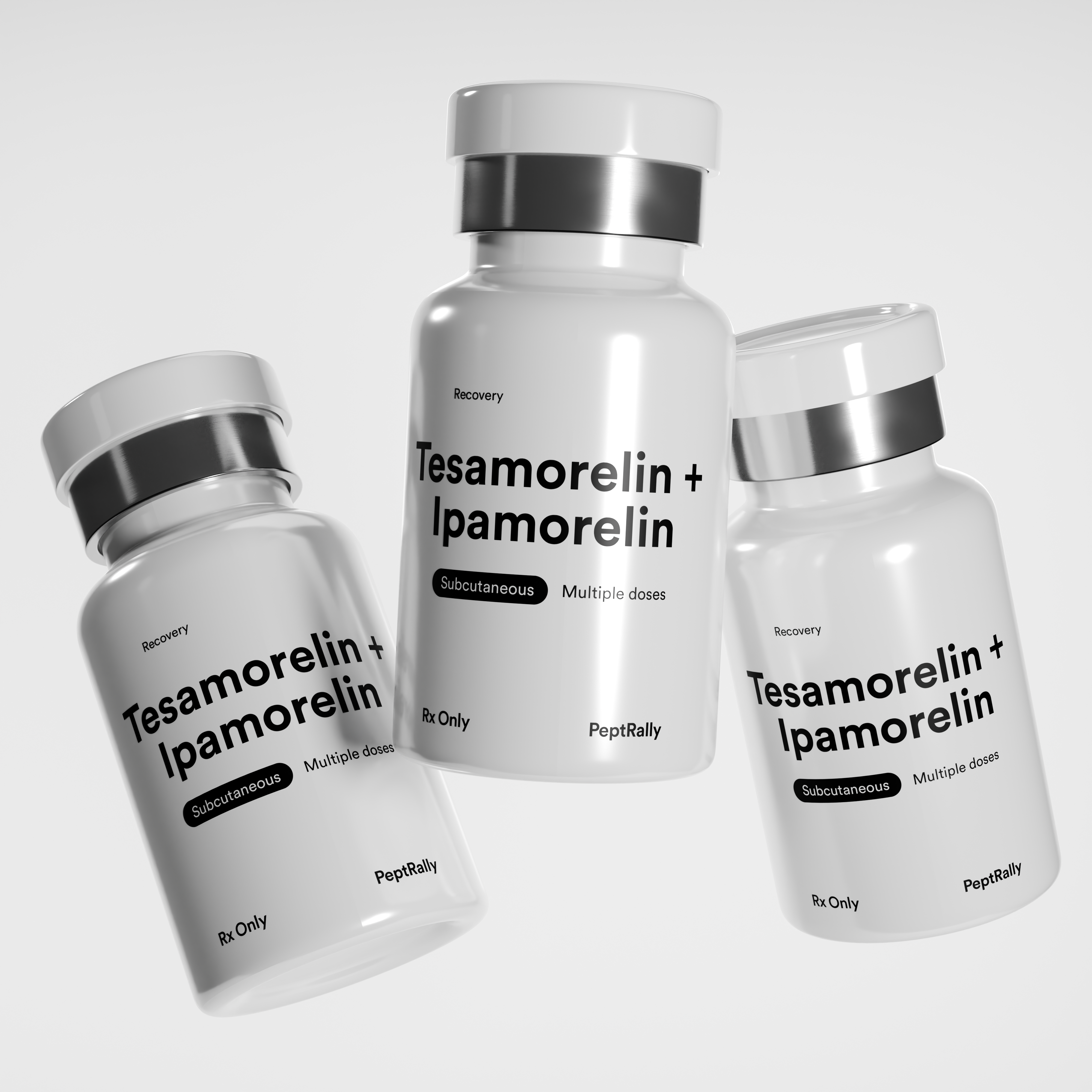 Tesamorelin and Ipamorelin compounded peptide blend — three-vial pack