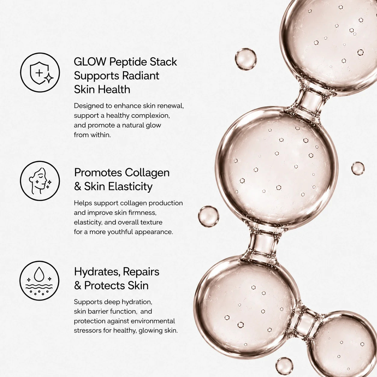 GLOW compounded peptide blend
